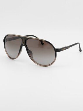 Carrera CHAMPION65/N 0DCC HA Sunglasses - Black Aviator Frame, Brown Lenses